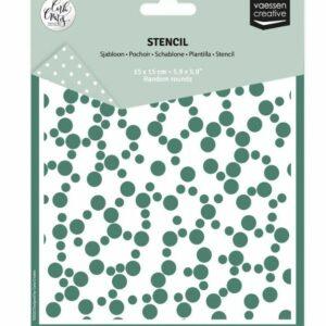 Pochoir – Random rounds – Vaessen Créative