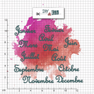 Set de die : Mois de l’année V2 – DIY and Cie