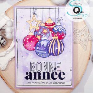 Tampons clear – Bonne année – Quiscrap