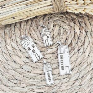 Embellissements – 4 maisonnettes – Quiscrap