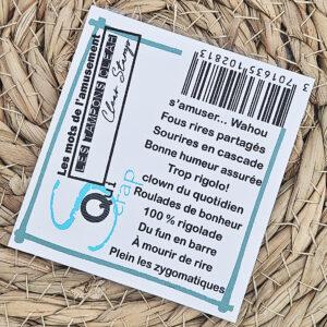 Tampons clear – Les mots de l’amusement – Quiscrap