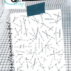Pochoir A7 – Lignes croisées – Quiscrap