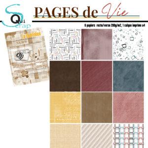 Collection papiers – Collection Pages de Vie – Quiscrap