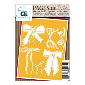 Matrice de découpe – Les rubans noués – Collection Pages de Vie – Quiscrap