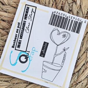 Tampons clear – Bonheur en pot – Quiscrap