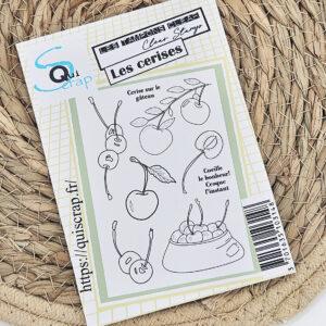 Tampons clear – Les cerises – Quiscrap