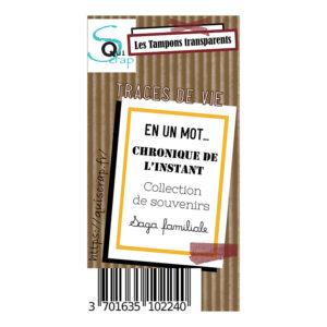 Tampons A8 – Traces de vie – Collection Pages de Vie – Quiscrap
