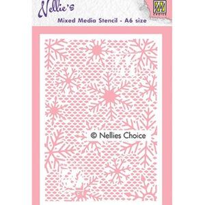 Pochoir – Small snowflakes – Petits flocons de neige – Nellies&rsquo; Choice