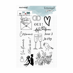 Tampon clear : Mariage – DIY and Cie