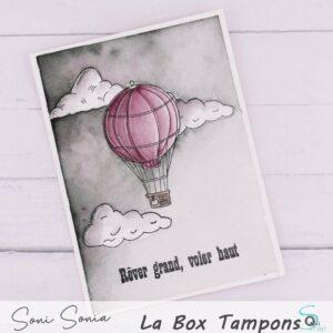Tampons clear – Montgolfière – Quiscrap