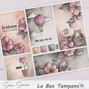 Tampons clear – Cerisier en fleurs – Quiscrap