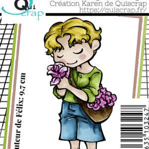 Tampons A7 – Félix au printemps – Quiscrap