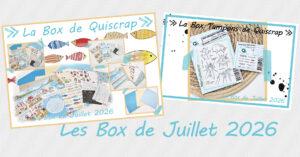 Lire la suite à propos de l’article Les Box de Juillet 2026