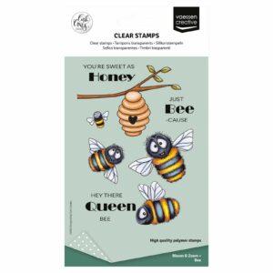 Tampons clear – Bloom & Zoom – Bee – Vaessen Créative