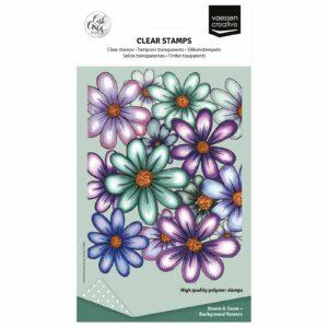 Tampons clear – Bloom & Zoom – Background Flowers – Vaessen Créative