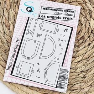 Tampons clear – Les onglets croix – Quiscrap