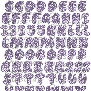 Planche de Dies-cut A5 – Alphabet #35 – Quiscrap
