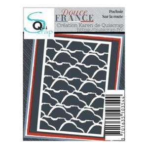 Pochoir A7 – Sur la route – Collection Douce France – Quiscrap