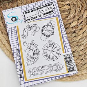 Tampons clear – Arrêter le temps – Quiscrap