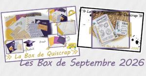 Lire la suite à propos de l’article Les Box de Septembre 2026