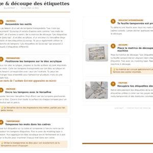 Tampons A8 – Les mots pour des vacances en France – Collection Douce France – Quiscrap