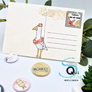 Tampons A6 – Les mouettes – Collection Douce France – Quiscrap
