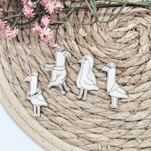 Embellissements – 4 mouettes – Quiscrap