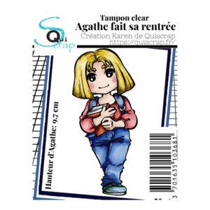 Tampons A7 – Agathe fait sa rentrée – Quiscrap