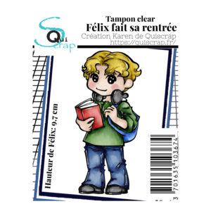 Tampons A7 – Félix fait sa rentrée – Quiscrap