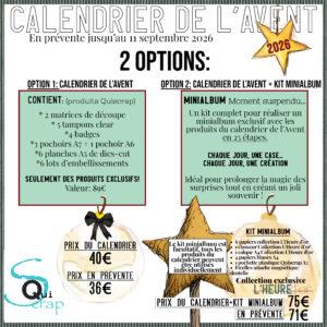 Calendrier de l’Avent Quiscrap 2026