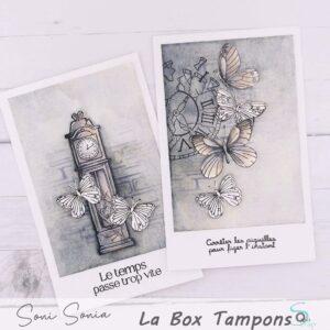 Tampons clear – Envolée de papillons – Quiscrap