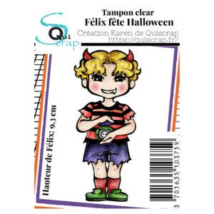 Tampons A7 – Félix fête halloween – Quiscrap