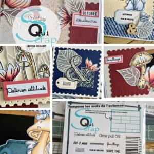 Tampons A8 – Les mots de l&rsquo;automne – Quiscrap