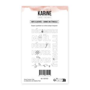 Tampons – Mots illustrés Comme une étincelle – Collection Carnet Enchanté – Les Ateliers de Karine