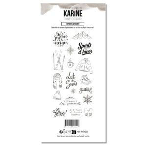 Tampons – Sports d’Hiver – Collection Histoires au Naturel – Les Ateliers de Karine
